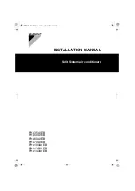 Preview for 1 page of Daikin FHA70AVEB Installation Manual