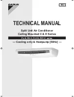 Daikin FHY62CXV1 Technical Manual предпросмотр