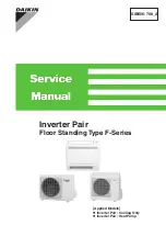 Preview for 1 page of Daikin Floor Standing Type F-Series Service Manual