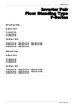 Preview for 2 page of Daikin Floor Standing Type F-Series Service Manual