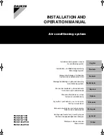 Предварительный просмотр 1 страницы Daikin FMDQ100A7V3B Installation And Operation Manual