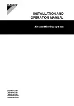 Preview for 1 page of Daikin FMDQ50A7V3B Installation And Operation Manual