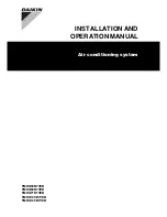 Preview for 1 page of Daikin FMDQ50B7VEB Installation And Operation Manual