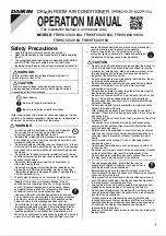 Preview for 1 page of Daikin FRWKL50UV163 Operation Manual