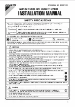 Preview for 28 page of Daikin FRWKL50UV163A Operation Manual