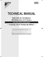Daikin FT-F series Technical Manual preview