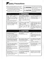 Preview for 3 page of Daikin FT25GV1C Operation Manual