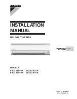 Preview for 1 page of Daikin FTD20JEV1K Installation Manual