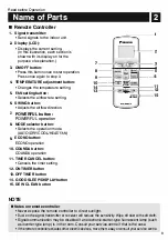 Предварительный просмотр 4 страницы Daikin FTHT35UV16W Operation Manual