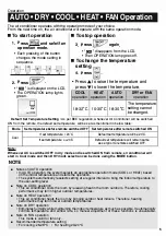 Предварительный просмотр 6 страницы Daikin FTHT35UV16W Operation Manual