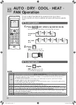 Preview for 12 page of Daikin FTKS20LVMA Operation Manual