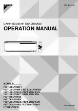 Daikin FTL28UV16W1 Operation Manual preview