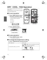 Preview for 14 page of Daikin FTNE15MV14 Operation Manual And Installation Manual