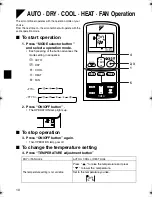 Предварительный просмотр 12 страницы Daikin FTS50BVMB Operation Manual