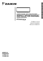 Preview for 1 page of Daikin FTX09NMVJUA Installation Manual