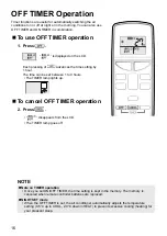 Preview for 18 page of Daikin FTX25KMV1B Operation Manual