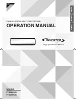 Daikin FTX30NVJU Operation Manual предпросмотр