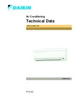 Daikin FTX50GV Technical Data Manual предпросмотр