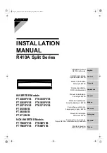 Preview for 1 page of Daikin FTX50GV1B Installation Manual