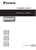 Preview for 1 page of Daikin FTXA25C2V1BW Installation Manual