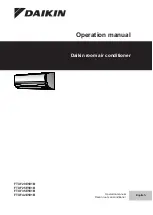 Предварительный просмотр 1 страницы Daikin FTXF25E5V1B Operation Manual