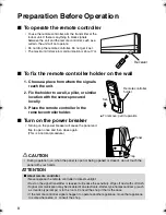 Предварительный просмотр 9 страницы Daikin FTXG25CVMAS Operation Manual