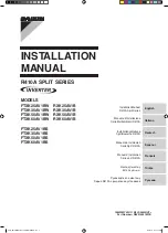 Preview for 1 page of Daikin FTXK25AV1BW Installation Manual