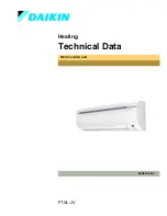 Daikin FTXL-JV Technical Data Manual preview
