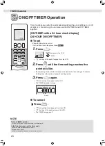 Preview for 26 page of Daikin FTXM20WVMA Operation Manual