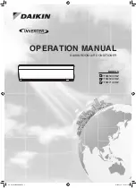 Daikin FTXM50UVMZ Operation Manual preview
