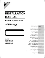 Daikin FTXR28EV1B Installation Manual preview