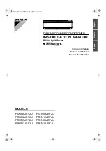 Preview for 1 page of Daikin FTXS09JEVJU Installation Manual