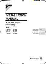 Daikin FTXS25A Installation Manual preview