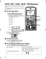 Предварительный просмотр 11 страницы Daikin FTXS25GVMA Operation Manual