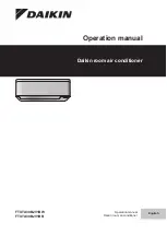 Daikin FTXTA30B2V1BB Operation Manual предпросмотр