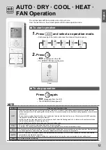 Предварительный просмотр 13 страницы Daikin FTXTM30M2V1B Operation Manual