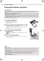 Предварительный просмотр 10 страницы Daikin FTXV50WVMA Operation Manual