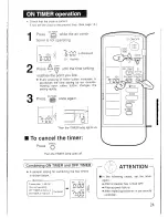 Preview for 25 page of Daikin FTY50GV1A Operation Manual