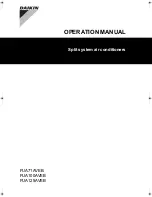 Daikin FUA100AVEB Operation Manual предпросмотр