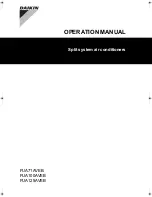 Daikin FUA71AVEB Operation Manual preview