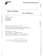 Preview for 1 page of Daikin FVY100FV1-VAL Operation Manual