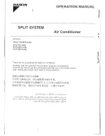 Предварительный просмотр 1 страницы Daikin FVY71FV1-VAL Operation Manual