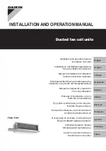 Предварительный просмотр 1 страницы Daikin FWB Series Installation And Operation Manual