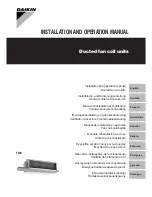 Daikin FWB Installation And Operation Manual предпросмотр