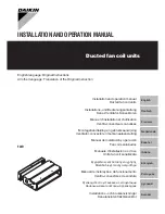 Preview for 1 page of Daikin FWD04ACTN6V3 Installation And Operation Manual