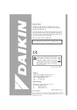 Предварительный просмотр 2 страницы Daikin FWE02C5FV1B Installation And Operational Manual