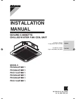 Preview for 1 page of Daikin FWG05AAFNMV1 Installation Manual