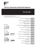 Daikin FWl + FWr Installation And Operation Manual preview