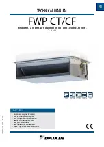 Daikin FWP CT Technical Manual предпросмотр