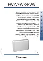 Daikin FWZ Installation, Use & Maintenance Manual preview